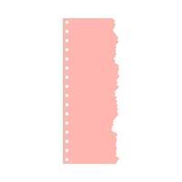 Flat illustration of torn paper on isolated background vector