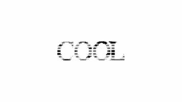 Cool ascii animation on white background. Ascii art code symbols with shining and glittering sparkles effect backdrop. Attractive attention promo. video