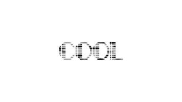 Cool ascii animation on white background. Ascii art code symbols with shining and glittering sparkles effect backdrop. Attractive attention promo. video