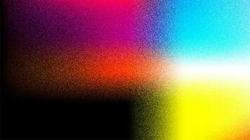 grainy texture noise effect abstract black, blue, yellow and red color gradient background or wallpaper design. use to web banner, banner, book cover or  header poster design. photo