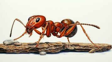 AI generated hyper realistic illustrations of Ant photo