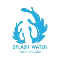 splash water logo vector icon illustration design