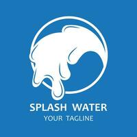 splash water logo vector icon illustration design