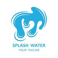 splash water logo vector icon illustration design