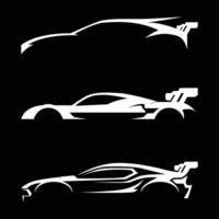 unique and eye catching sports car silhouette vector