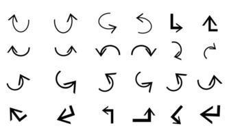 flecha vector icono y forma recopilación.