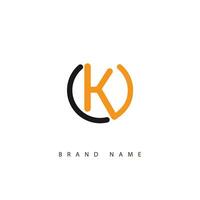 Letter K Logo Design Template. Minimalist Business Logo. vector