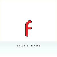 Letter F logo set with double triangle gradient design, concept of 5G, future and forward vector