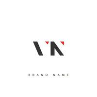 VN logo design vector template