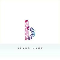 Premium Vector B Logo in two color variations. Beautiful Logotype design for luxury company branding. Elegant identity design in blue and gold.