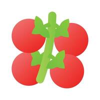 Cherry tomatoes vector design in modern design style, ready to use vector