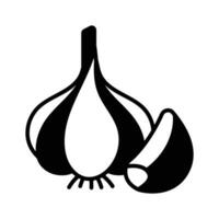 An amazing icon of garlic, food ingredient, garlic clove vector