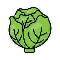 infundir frescura dentro tu diseños con nuestra lechuga icono. un crujiente, verde toque ese agrega un vibrante y sano instinto a tu proyectos vector