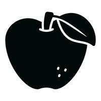 A customizable icon of green apple, ready to use vector