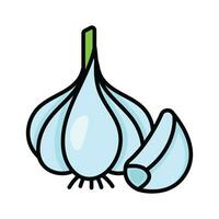 An amazing icon of garlic, food ingredient, garlic clove vector