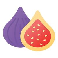 A customizable icon of figs in modern design style vector