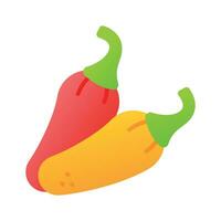 chiles vector diseño, caliente pimienta icono diseño, Listo a utilizar