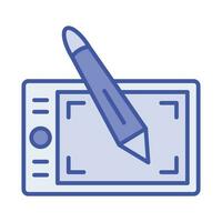 Check this beautiful icon of graphic tablet in trendy design style, drawing tablet vector
