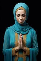 AI generated Woman Praying photo
