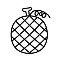 Hami melon vector design in modern design style