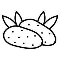 Snow lotus fruit vector design, organic and healthy food