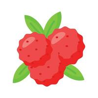 Bayberry vector design in modern design style, Myrica, yangmei, candleberry, sweet gale, or wax myrtle berry icon