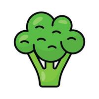 brócoli vector diseño, aislado en blanco fondo, hierro Rico vegetal