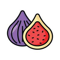 A customizable icon of figs in modern design style vector