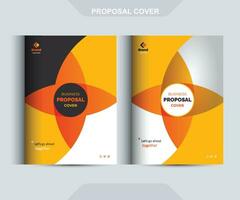 Corporate Business Proposal  Cover Design Template Adept for Multipurpose Projects vector