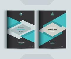 Corporate Business Proposal cover Design  Template Concepts Adept for Multipurpose Projects vector