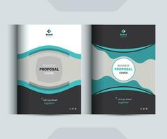 Corporate Business Proposal cover Design  Template Concepts Adept for Multipurpose Projects vector