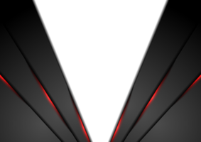 Black abstract corporate background with red neon lines png