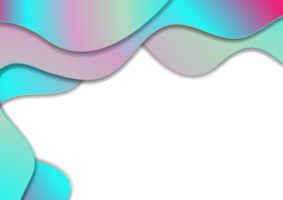 Abstract holographic soft gradient wavy background png