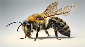 AI generated hyper realistic illustrations of Bee photo