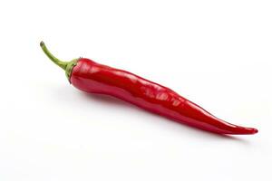 AI generated A Red chili pepper is isolated on a white background. AI Generated photo