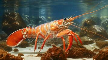 AI generated hyper realistic illustrations of Banded boxer shrimp photo