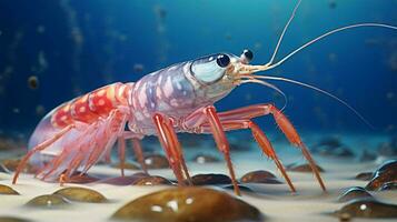 AI generated hyper realistic illustrations of Banded boxer shrimp photo