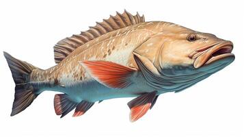 AI generated hyper realistic illustrations of Blacktip grouper photo