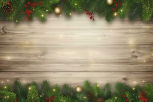 AI generated Christmas and New Year background. AI Generated photo