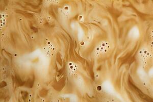 AI generated Coffee foam texture. AI Generated photo