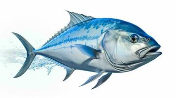 AI generated hyper realistic illustrations of Bluefin trevally photo