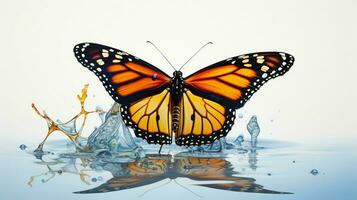 AI generated hyper realistic illustrations of Butterfly photo