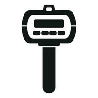 Traffic speed radar icon simple vector. Vehicle tool limit vector