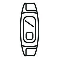 Tech fitness band icon outline vector. Workout equipment vector