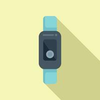 Fitness point band icon flat vector. Data network vector