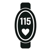 Girl fitness band icon simple vector. System sport data vector