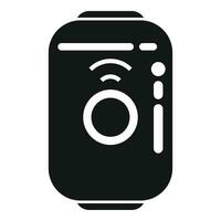 Small wearable tracker icon simple vector. Device accessory vector