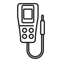 Ph meter device kit icon outline vector. Soil chemistry solution vector