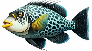 AI generated hyper realistic illustrations of Clown triggerfish photo
