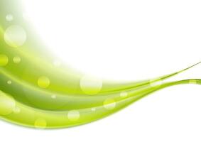 Green shiny abstract waves background photo